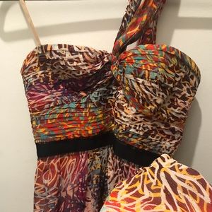 BCBG Inga Multicolored Gown